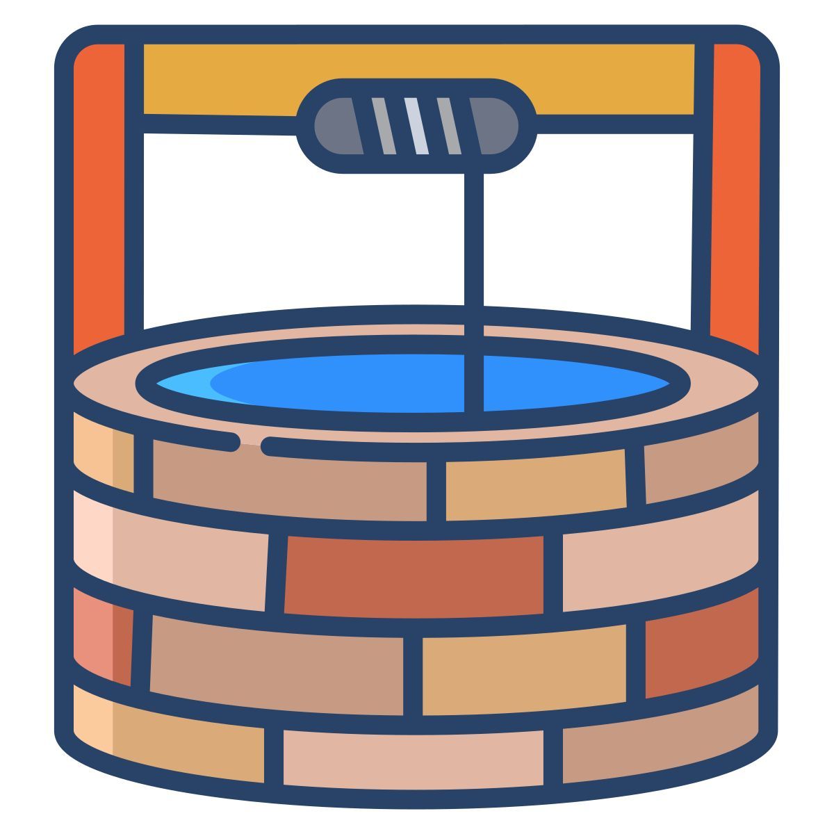 外部水井农业 icongeek26 线性 颜色 icongeek26 icon
