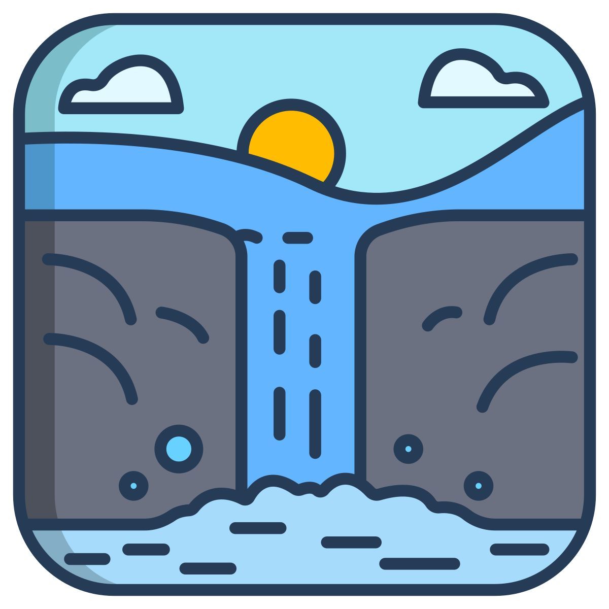 waterfall icon