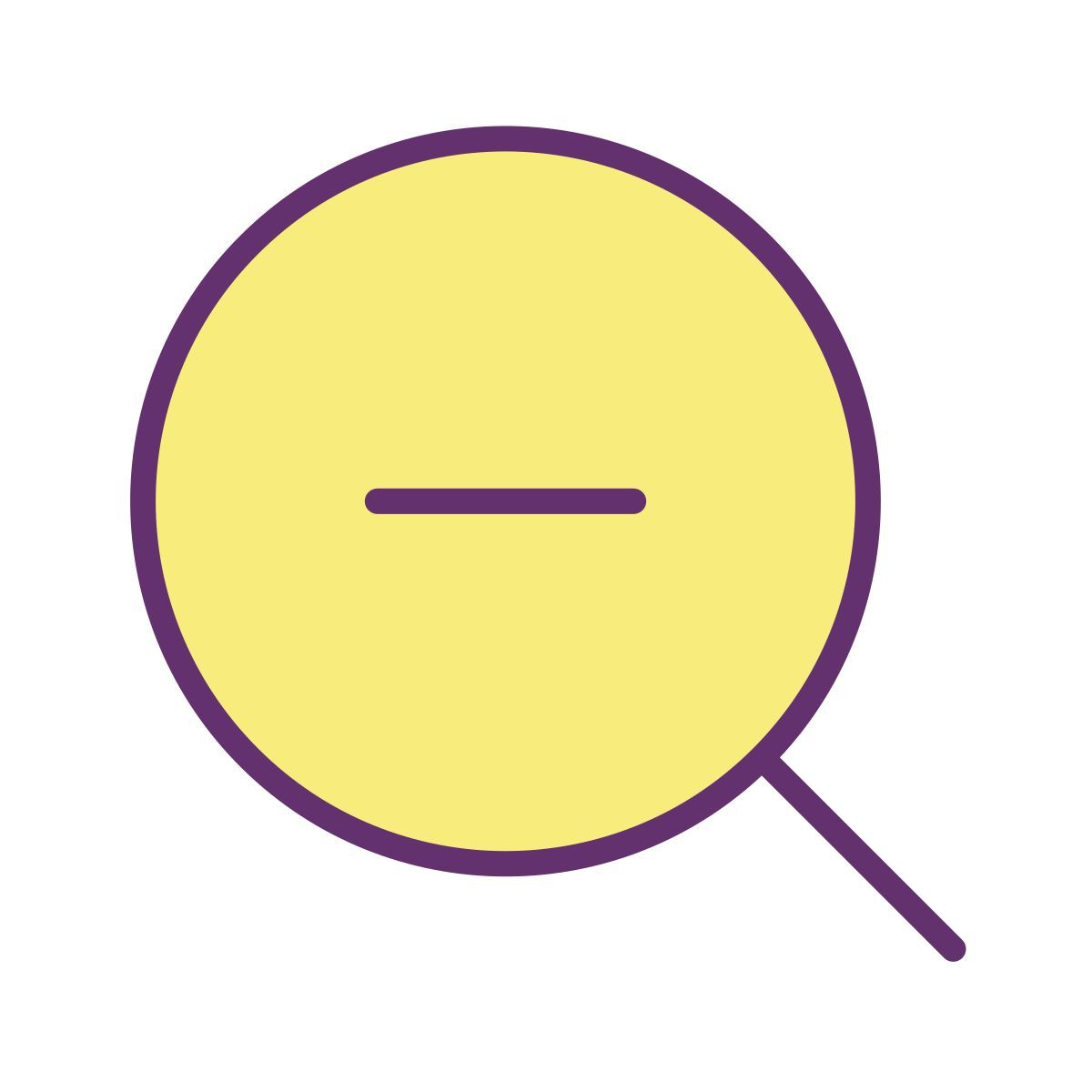 zoom out icon