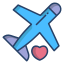external airplane-honeymoon-icongeek26-linear-colour-icongeek26 icon