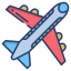 external airplane-transportation-icongeek26-linear-colour-icongeek26 icon