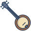 external banjo-music-instruments-icongeek26-linear-colour-icongeek26 icon