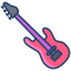 external bass-guitar-music-instruments-icongeek26-linear-colour-icongeek26 icon