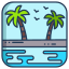 external beach-landscape-icongeek26-linear-colour-icongeek26 icon