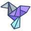 external bird-origami-icongeek26-linear-colour-icongeek26 icon