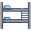 external bunk-bed-furniture-icongeek26-linear-colour-icongeek26 icon