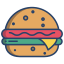 external burger-food-and-delivery-icongeek26-linear-colour-icongeek26 icon