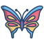 external butterfly-colombia-icongeek26-linear-colour-icongeek26 icon