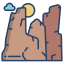 external canyon-desert-icongeek26-linear-colour-icongeek26 icon