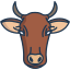 external cow-animal-faces-icongeek26-linear-colour-icongeek26 icon