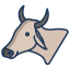 external cow-animal-head-icongeek26-linear-colour-icongeek26 icon