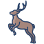 external deer-animal-body-icongeek26-linear-colour-icongeek26 icon