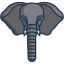 external elephant-animal-faces-icongeek26-linear-colour-icongeek26 icon