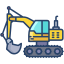 external excavator-vehicles-icongeek26-linear-colour-icongeek26 icon