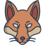 external fox-animal-faces-icongeek26-linear-colour-icongeek26 icon