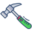 external hammer-plumbing-icongeek26-linear-colour-icongeek26 icon