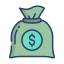 external money-bag-law-and-crime-icongeek26-linear-colour-icongeek26 icon