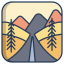 external mountains-landscape-icongeek26-linear-colour-icongeek26 icon
