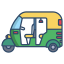external rickshaw-india-icongeek26-linear-colour-icongeek26 icon