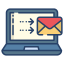external send-mail-communication-icongeek26-linear-colour-icongeek26 icon