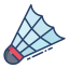 external shuttlecock-sports-and-games-icongeek26-linear-colour-icongeek26 icon