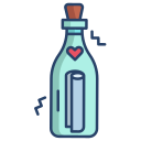 external Love-Scroll-Bottle-romance-and-love-icongeek26-linear-colour-icongeek26 icon