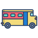 external School-Bus-school-icongeek26-linear-colour-icongeek26 icon