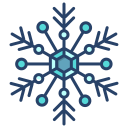 external Snowflake-snowflakes-icongeek26-linear-colour-icongeek26-23 icon