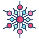 external Snowflake-snowflakes-icongeek26-linear-colour-icongeek26-29 icon