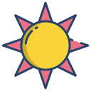external Sun-summer-icongeek26-linear-colour-icongeek26 icon