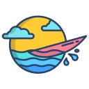 external Surfing-vacation-icongeek26-linear-colour-icongeek26 icon