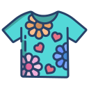 external T-Shirt-hippie-icongeek26-linear-colour-icongeek26 icon