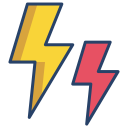 external Thunder-weather-icongeek26-linear-colour-icongeek26 icon