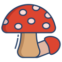 external Tiny-Red-Mushrooms-mushroom-icongeek26-linear-colour-icongeek26 icon