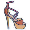 external Toe-Heel-high-heels-icongeek26-linear-colour-icongeek26 icon
