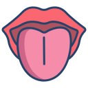 external Tongue-human-body-parts-icongeek26-linear-colour-icongeek26 icon