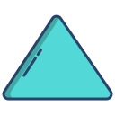 external Triangle-geometry-shapes-icongeek26-linear-colour-icongeek26 icon