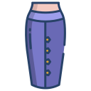 external Tube-Skirt-dress-icongeek26-linear-colour-icongeek26 icon