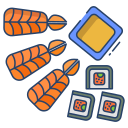 external Unagi-Sushi-And-California-Roll-sushi-icongeek26-linear-colour-icongeek26 icon