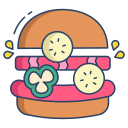 external Veggie-Burger-pizza-and-burger-icongeek26-linear-colour-icongeek26 icon