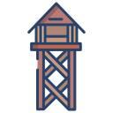 external Watch-Tower-medieval-architecture-icongeek26-linear-colour-icongeek26 icon