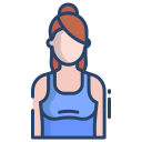 external Woman-gym-icongeek26-linear-colour-icongeek26 icon