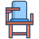 external Wooden-School-Chair-school-icongeek26-linear-colour-icongeek26 icon