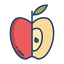 external apple-fruits-and-vegetables-icongeek26-linear-colour-icongeek26 icon
