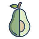 external avocado-fruits-and-vegetables-icongeek26-linear-colour-icongeek26 icon