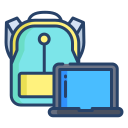 external backpack-office-icongeek26-linear-colour-icongeek26 icon
