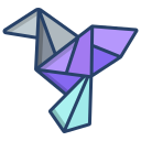 external bird-origami-icongeek26-linear-colour-icongeek26 icon