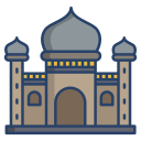external blue-mosque-landmarks-icongeek26-linear-colour-icongeek26 icon