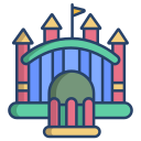 external bouncy-castle-playground-icongeek26-linear-colour-icongeek26 icon