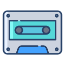 external cassette-lifestyle-icongeek26-linear-colour-icongeek26 icon